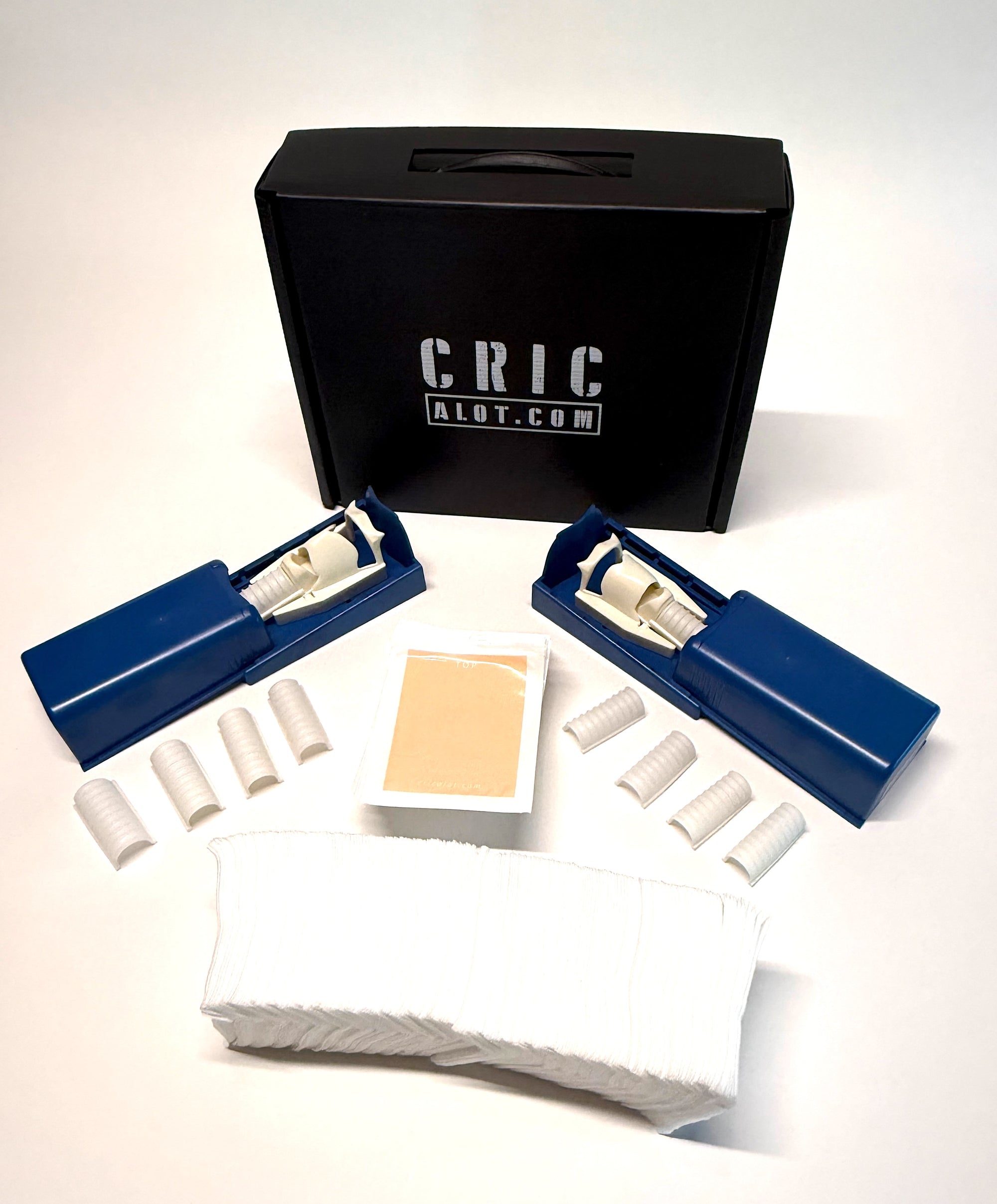 CRIC-ALOT Surgical Cric Trainer (Male &amp; female pair, case, 200 skins, 8 extra tracheas, cotton padding)