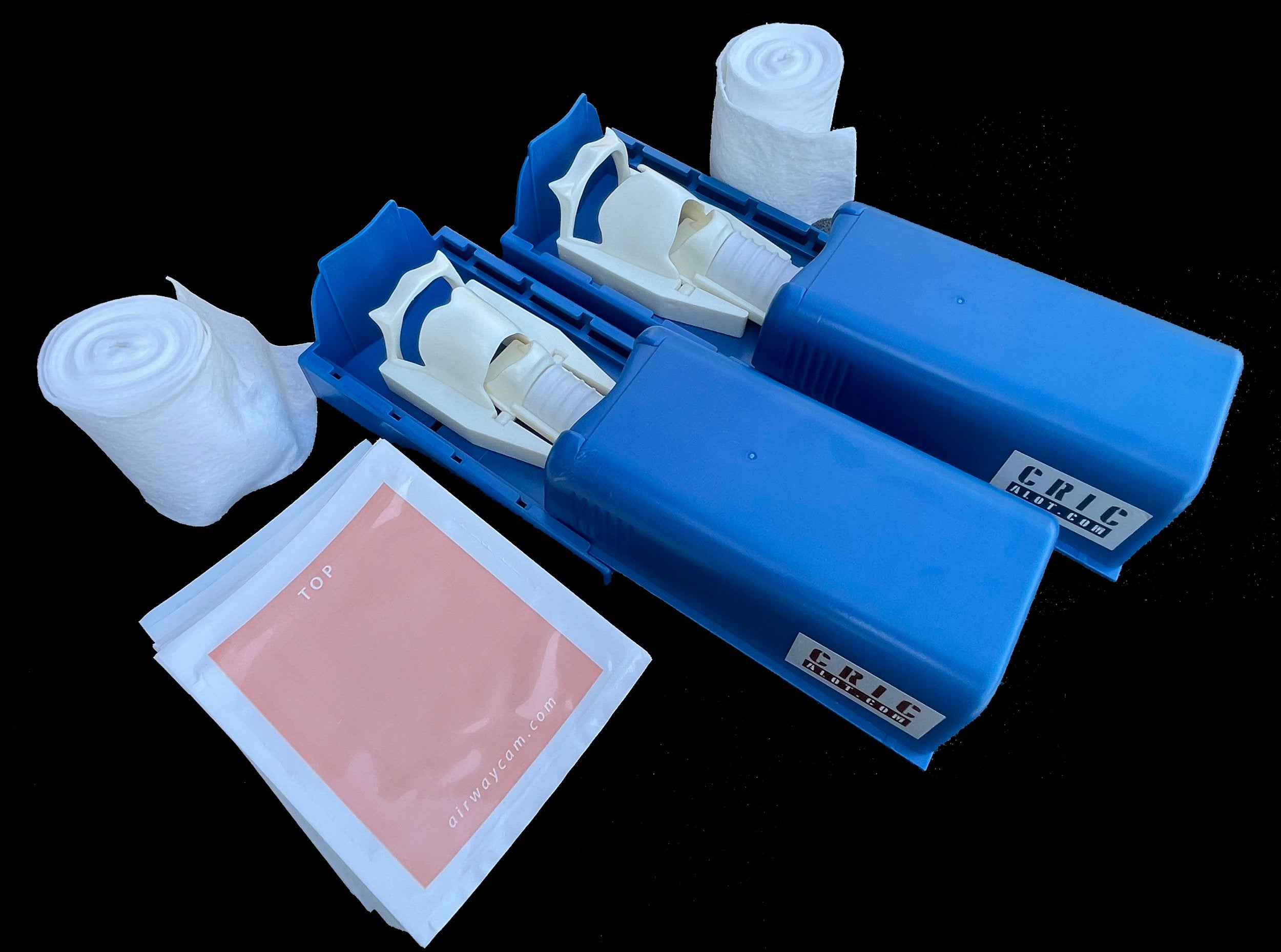 Cric Device Cricalot Surgical Cric Trainer (Male & female pair, case, 200 skins, 8
